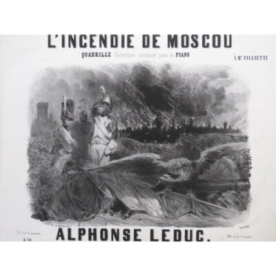 Leduc Alphonse DES FEUERS von Moskau Nanteuil Piano ca1846