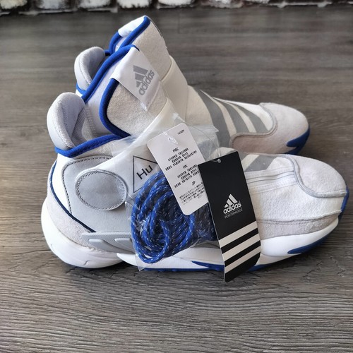 Bran new Adidas Pharrell x Crazy BYW 0 To 60 BOS White Royal Size 10 Mens - Picture 3 of 5
