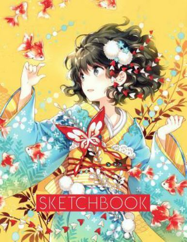 Sketchbook : Anime Style Cover, Sketchbook for Drawing, Coloring