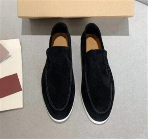 Classic Suede Slip-On Flat Casual Shoes Retro Loafers Men's Shoes Formal - Picture 5 of 31