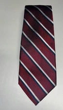 NWT's Daniel Cremieux Limited Edition Seven Fold Tie Red Striped  $125