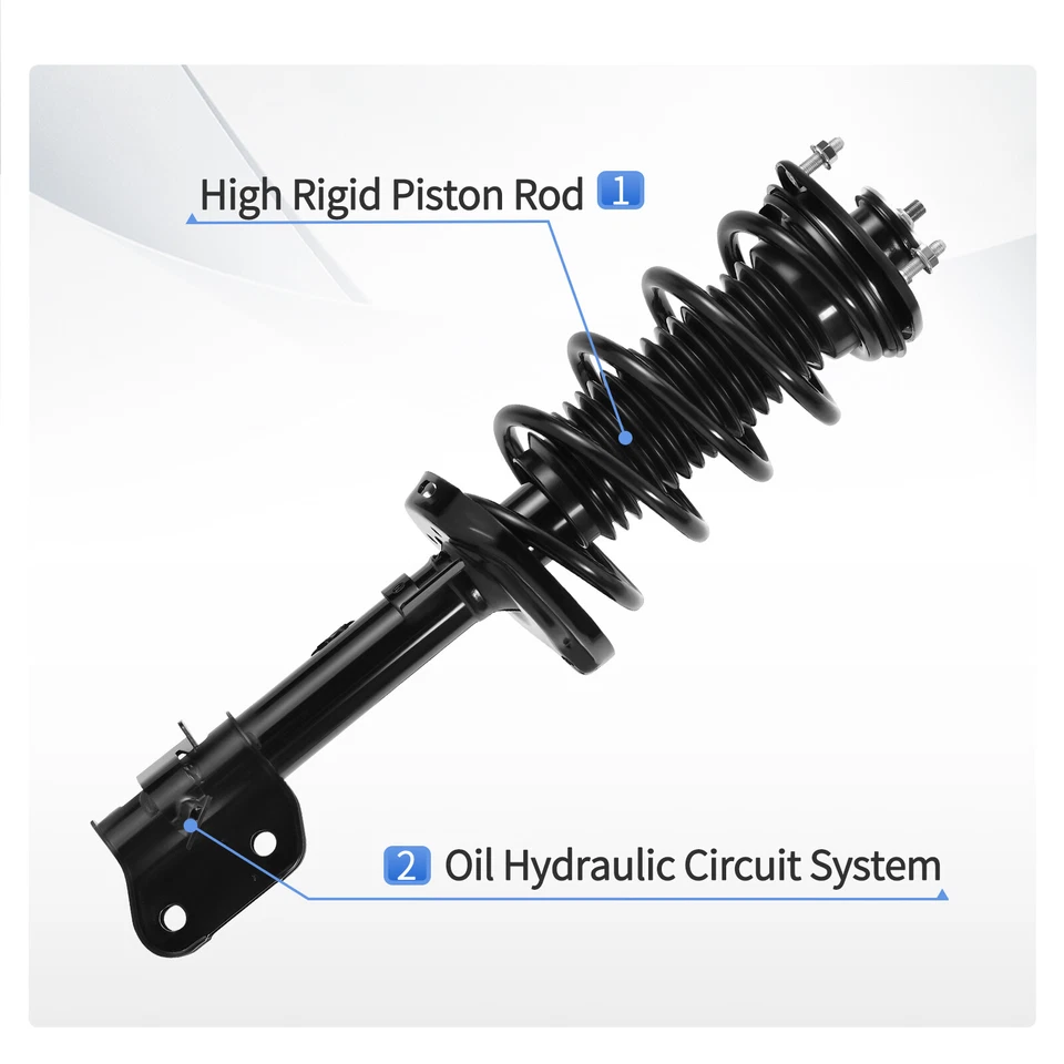 4Pcs Front Struts w/ Coil Spring & Rear Shocks For 2011-2015 Honda Odyssey 3.5L Foto 4 de 4