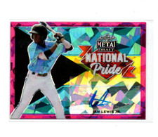 2021 Leaf Metal Draft National Pride Pink Crystals #NPIL1 Ian Lewis Jr. 4/7