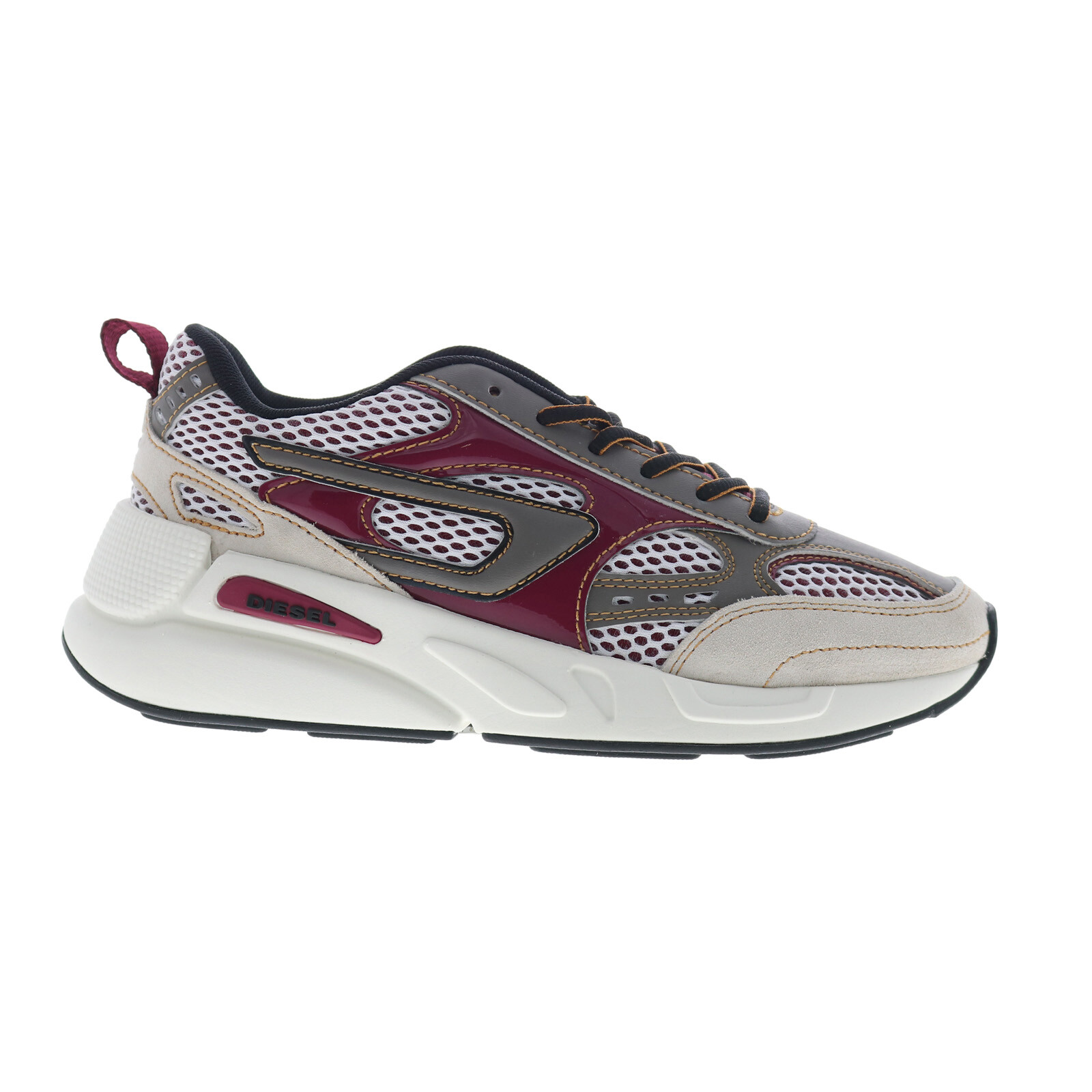 Мужские кроссовки Diesel S-Serendipity Sport X S из красной кожи в стиле Лайфстайл