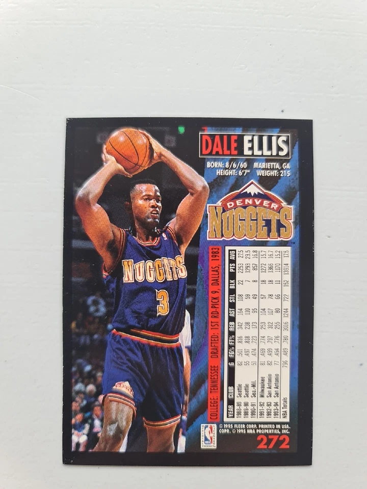 Fleer Dale Ellis #272 1994-95 Foto 2 de 3