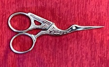 Gingher Chrome Stork Embroidery Scissors  (It...