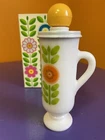 Vtg Avon Dutch Treatment Demi-Cup Honeysuckle Cream Lotion 3 oz Milk Glass NOS