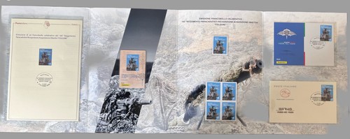2025 Folder Filatelico 185° RRAO Paracadutisti Folgore con Tessera Filatelica - Foto 4 di 5