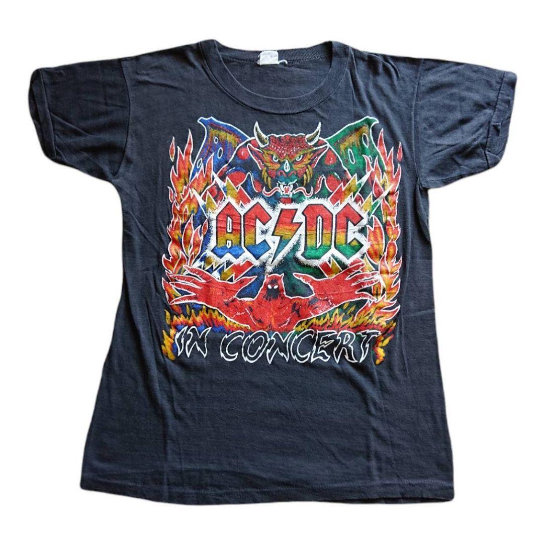 Vintage 80s AC/DC Rock T-shirt Band | eBay