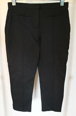 Tu Damen Smart schwarz vorne geknickt Hose Größe UK 14