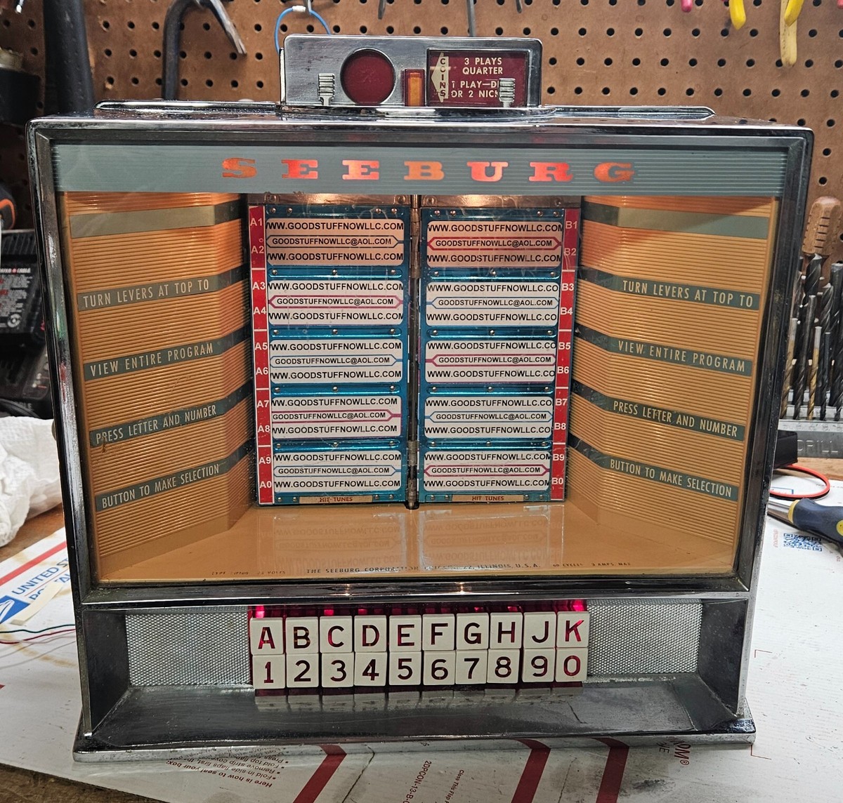 Seeburg 3W100 Jukebox Wallbox – Stock #5770 | eBay
