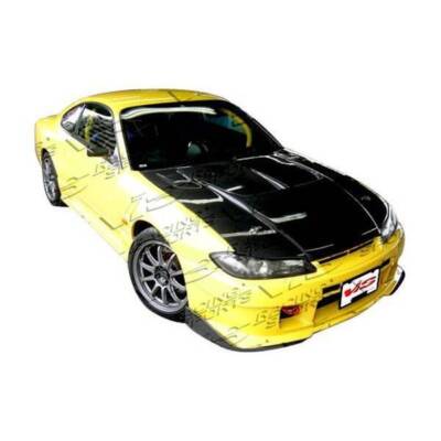 Carbon Fiber Hood Drift-2 For 99-02 2dr Nissan SILVA S15