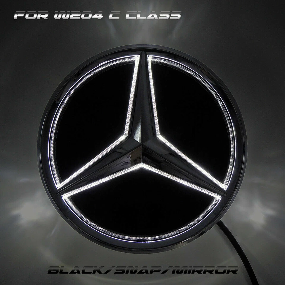 Para Clase B/C W204 W245 GLK Tipo Snap Coche LED Insignia Frontal Emblema Luz 2007-2012 Foto 2 de 4
