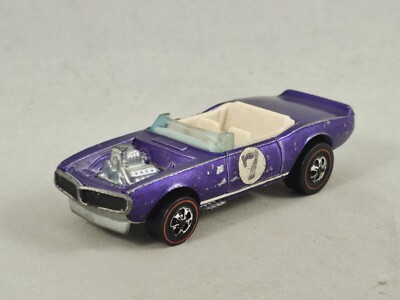 Hot Wheels Redline Light My Firebird Pontiac Firebird Hong Kong Redliner Purpel