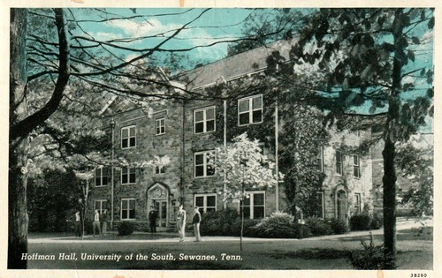 Hoffman Hall University of the South Sewanee TN Tennessee blauer Himmel Postkarte