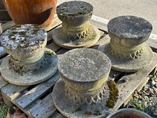 Sandstein - alte Sockel Säulensockel Basis - Patina - 5x - Gartensockel