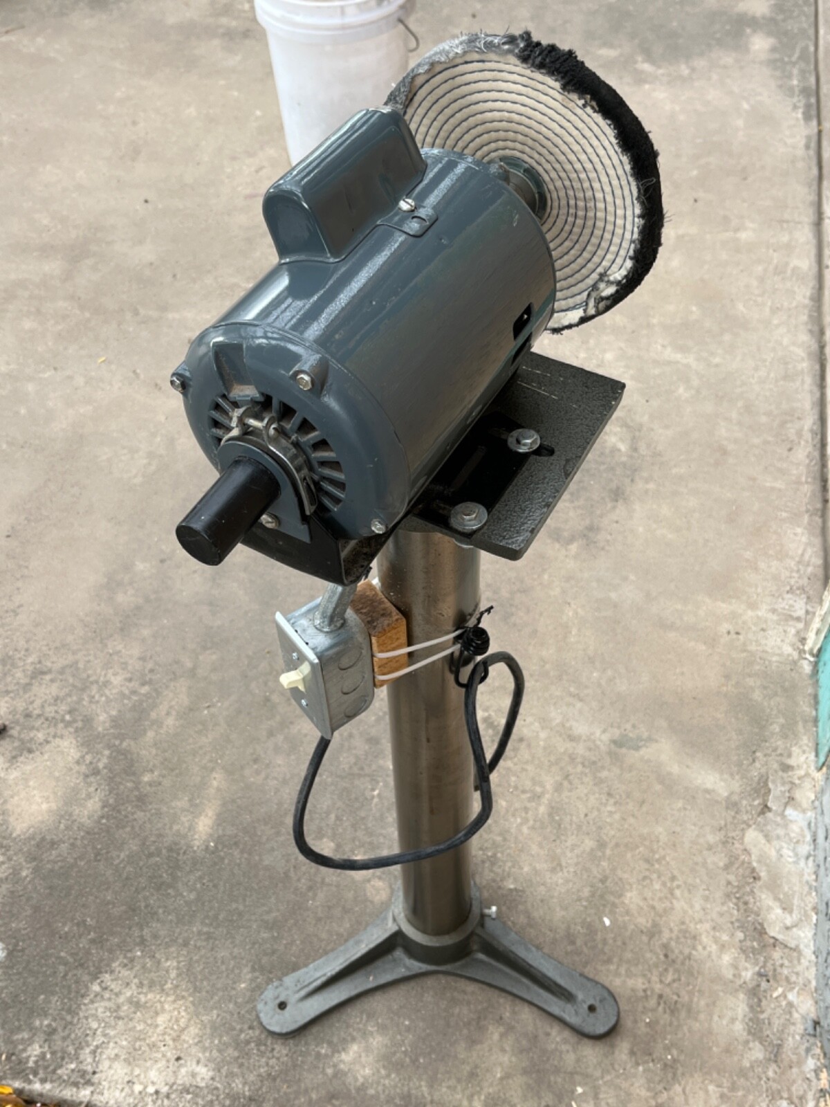 Motorized Buffing Wheel on Stand 1/4HP, Voltage 115V eBay