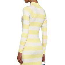 zimmerman ribbed body con dress Stripes