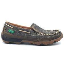 Womens 7 M Twisted X ECO TWX Driving Mocs Moccasin Shoes Brown Slip On WDMS009