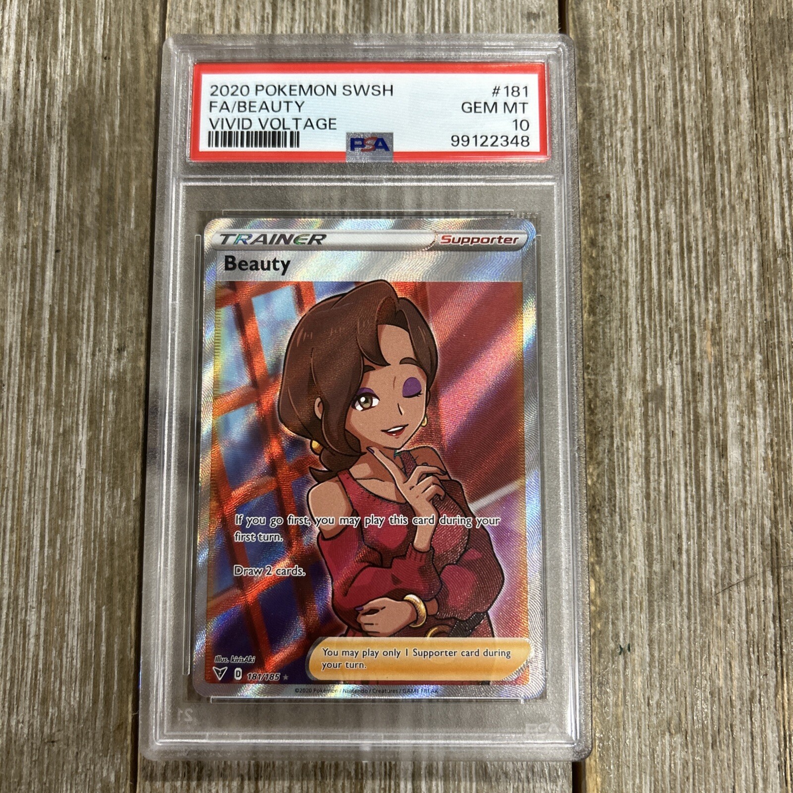 Graded PSA 10 2020 Pokemon SWSH FA/ Beauty Vivid Voltage #181