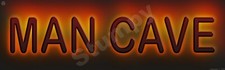 Man Cave Metal Sign 6" x 18" or 8" x 24"