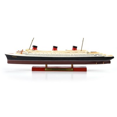 1:1250 Battleship Alloy Normandie Cruise Model Simulation Boat Ornaments Display