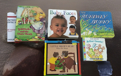 Lot Of 5 Kids Board Style Books Goldilocks/Baby Faces/Runaway Bunny/Arthur Count