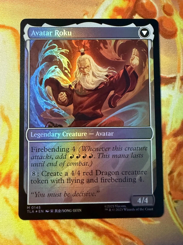 MTG TLA 145 The Legend of Roku NM EN FOIL - Image 2 of 2