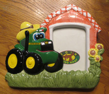 John Deere Kids Picture Frame - hold 3" x 5" photo - Tractor Barn