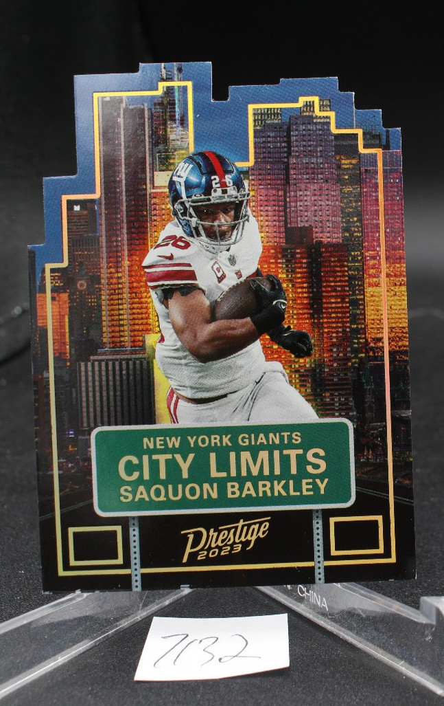 2023 Prestige City Limits SAQUON BARKLEY CL-9 Case Hit SSP New York Giants