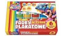 5903778000607 Farby Plakatowe W Tubie 6 KoloróW 30Ml Sweet Colours