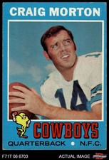 1971 Topps #171 Craig Morton Cowboys CAL 4 - VG/EX