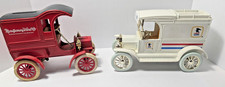 Pair ERTL Truck Banks US Mail Montgomery Ward Delivery Car Diecast Vintage Keys