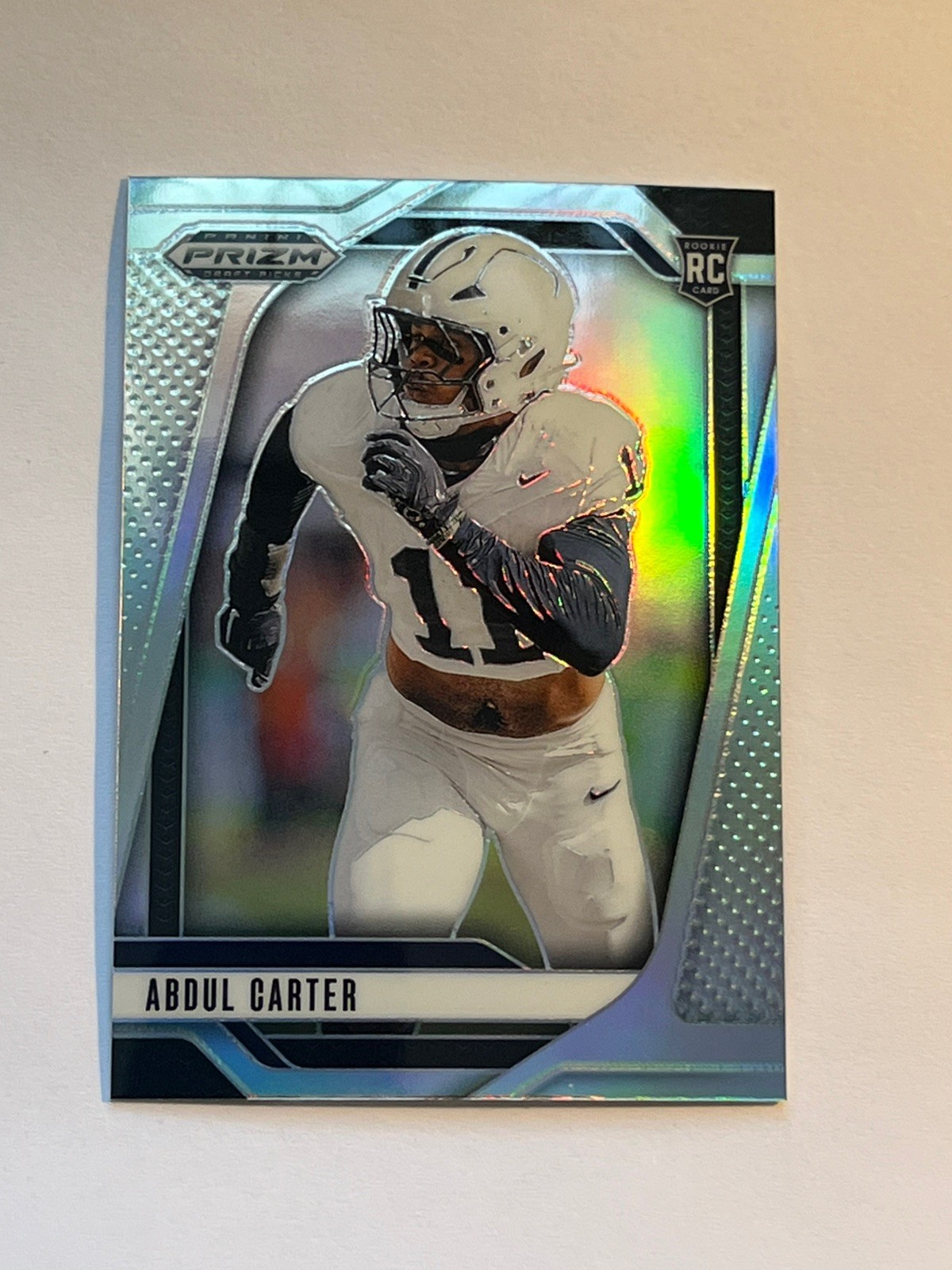 2025 Prizm Draft Picks Abdul Carter RC #102 Silver Prizm Penn State / Giants