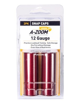A-ZOOM 12 Gauge Snap-Cap, Red (12211), 2 Count (1 Pack) 2 Pack), 