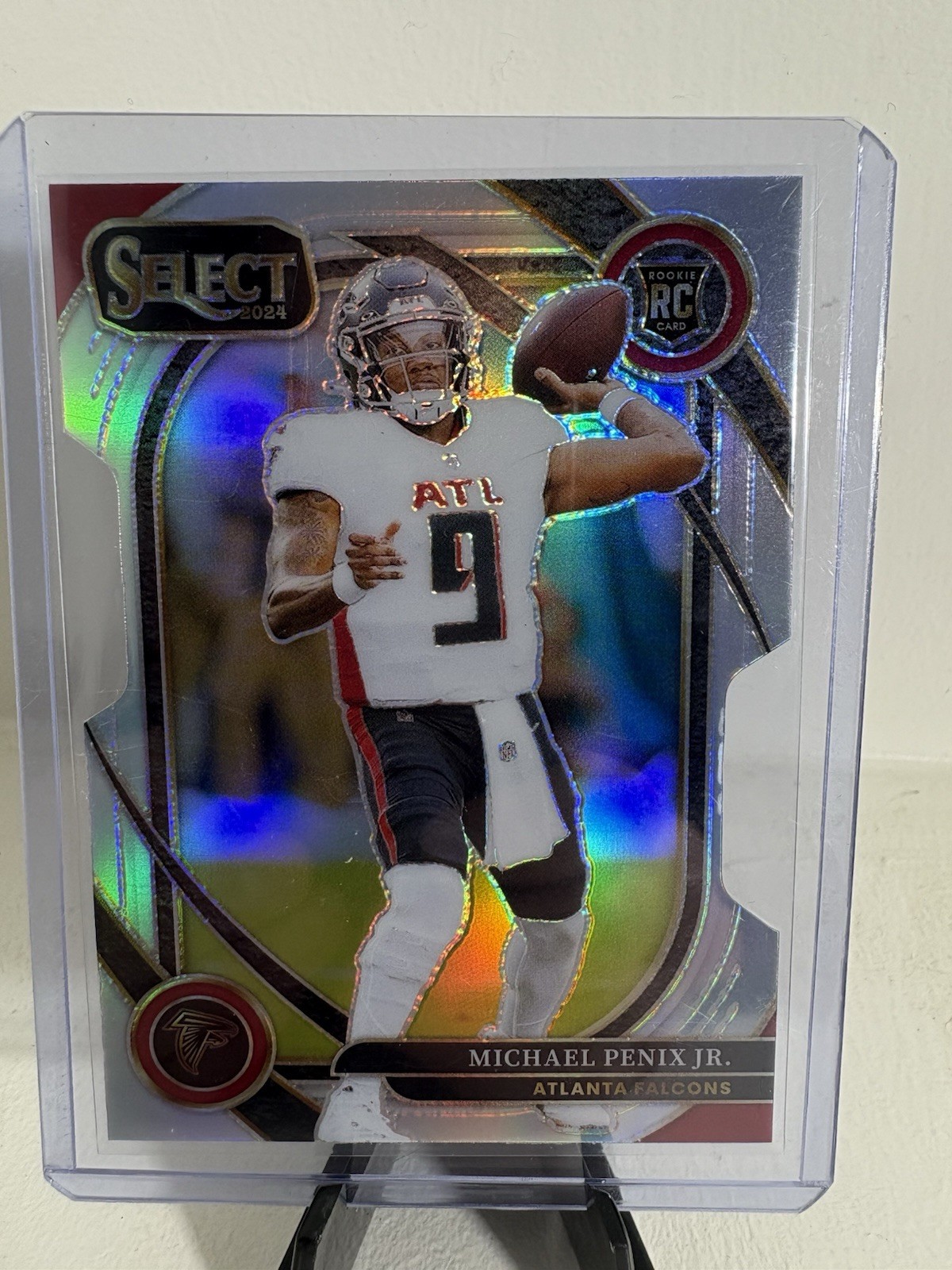 2024 Panini Select - Club Level Michael Penix Jr. #235 Silver Prizm Die-Cut (RC)