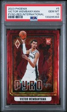 2023 Panini Phoenix Pyro Red International #5 Victor Wembanyama 35/75 Psa 10