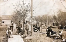 Glasco Kansas Paving Sidewalks Construction Concrete KS RPPC Photo Postcard COPY