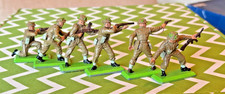 1973 Britains Deetail WW2 Lot of 6 British Infantry Set No. 7342 figures intact