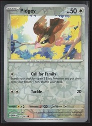 Pidgey 016/165 Reverse Holo Scarlet & Violet 151