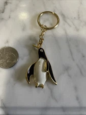 VTG Enamel Penguin Key Ring 