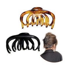 2 Pack Octopus Hair Clips for WomenLarge Octopus Claw Clips for Thick HairsSt...