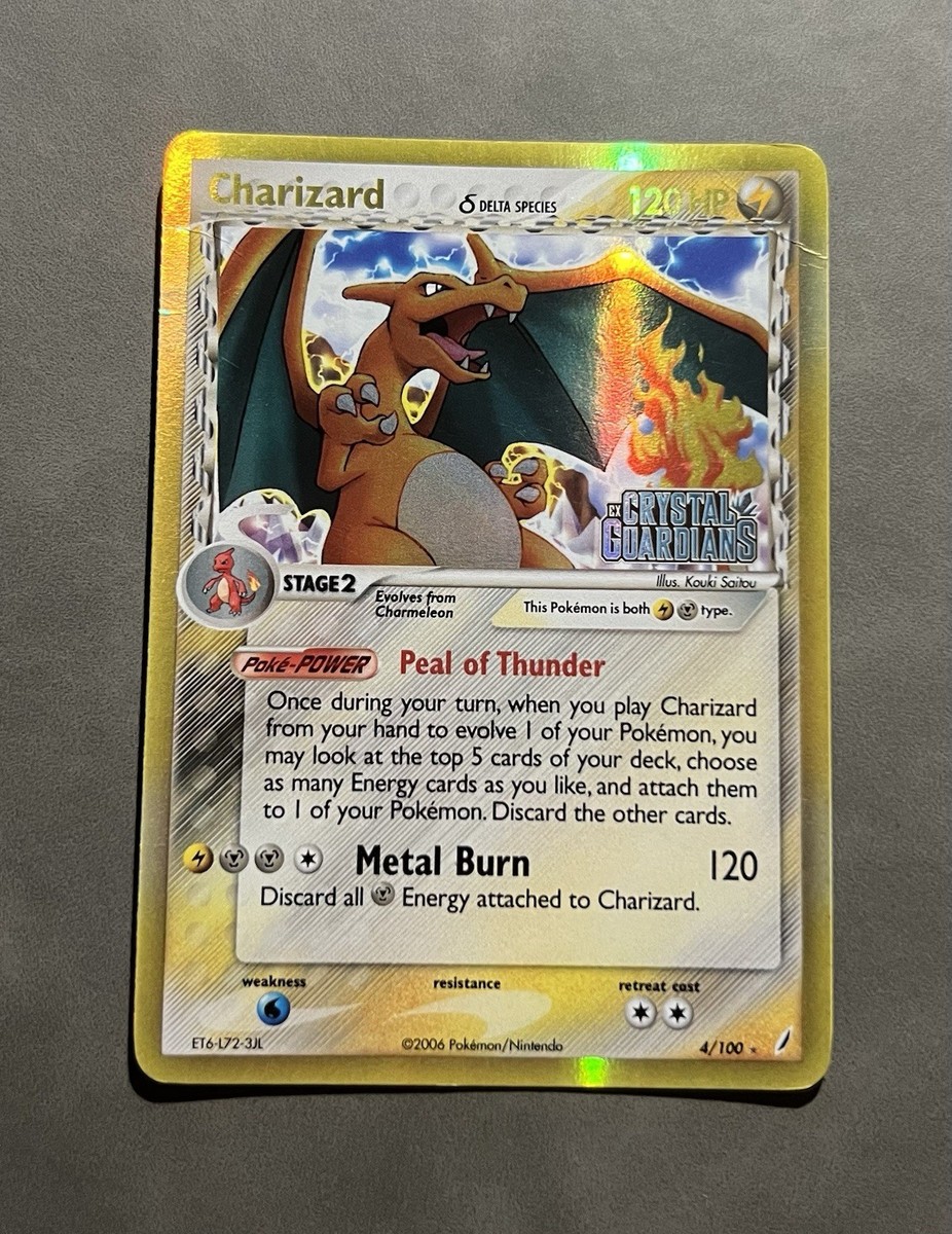 Charizard (Delta Species) - MP (Read Descr) - #4/100 - Reverse