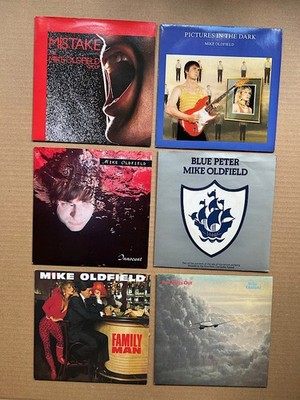 MIKE OLDFIELD 7 x 7'' singles -mistake/pictures/blue peter/5 miles/innocent/ fman