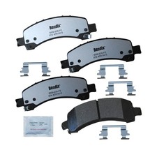 Bendix Fleet Metlok MKD974FM Semi-Metallic Rear Brake Pads for Select Models ...