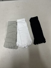 6 Pairs of Lady Girl Cotton Blend Toe Socks 5 Fingers Casual Sports Comfy New YY