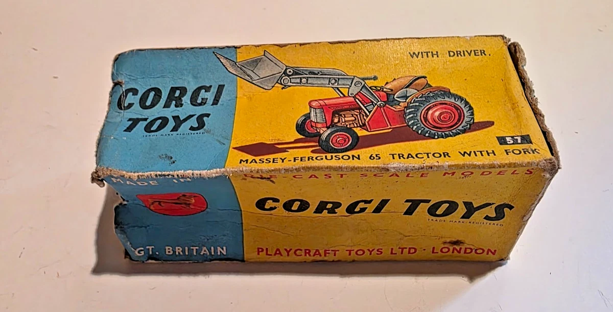 Corgi Toys Massey Ferguson 65 avec bras articulé et pelle