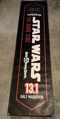 2017 runDisney Star Wars The Dark Side Expo Banner 7'10'' - Photo Matched