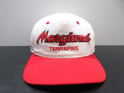 VINTAGE Maryland Terrapins Hat Cap Snap Back Script Sports