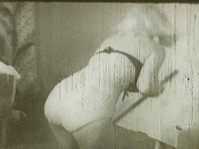 8mm Film Buxom Women Cleaning House Strip Tease 1950s Movie Blonde Brunette